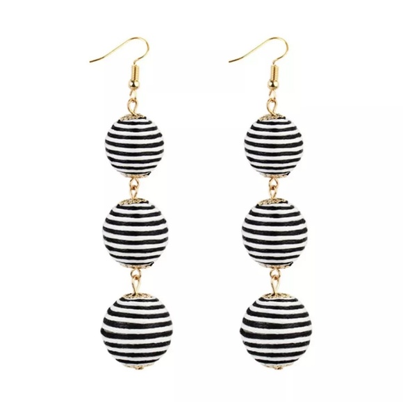 Jewelry Earrings Black And White Dangle Balls Poshmark